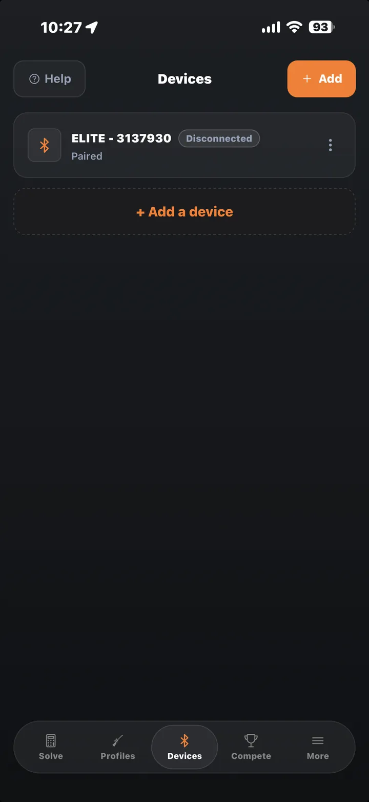 Devices screen, sync status across your iPhone and iPad